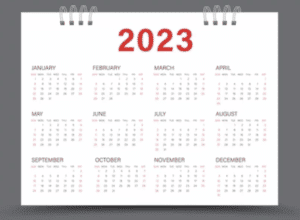 Calendriers 2022-2023