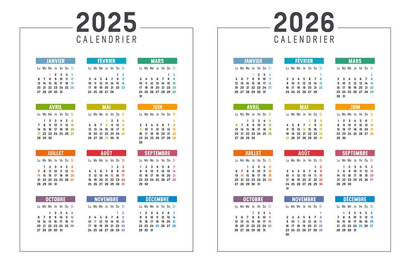 Calendrier des Ateliers