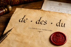 La particule nobilaire