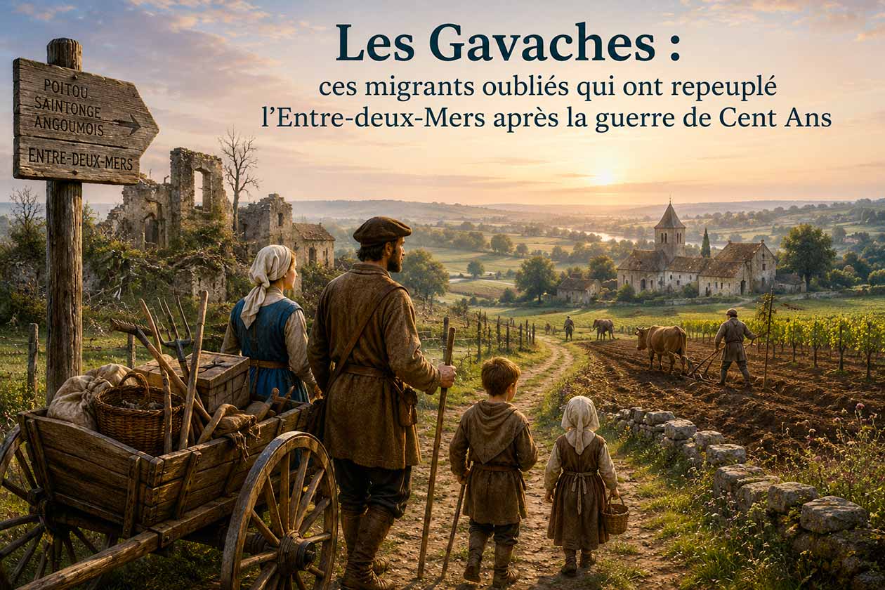 Les Gavaches, ces migrants venus du Poitou, de la Saintonge et de l'Angoumois qui ont repeuplé l'Entre-deux-Mers