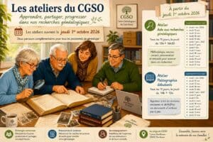 Calendrier des ateliers 2026 et 2027
